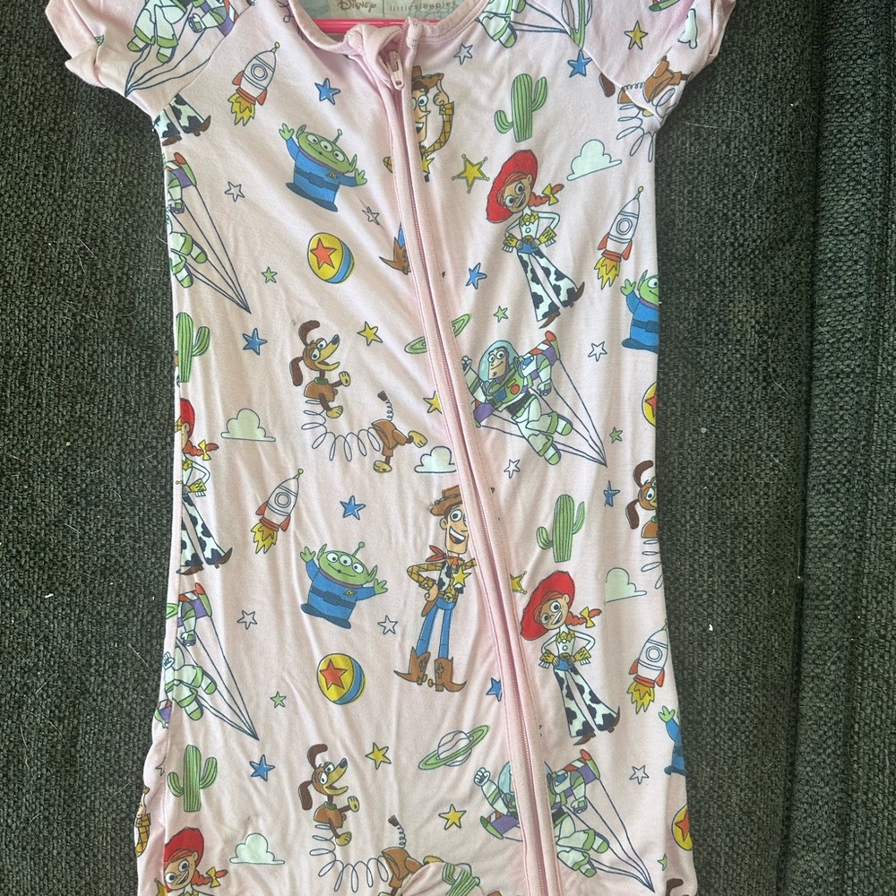 Little Sleepies Toy Story shorty 3t pink
